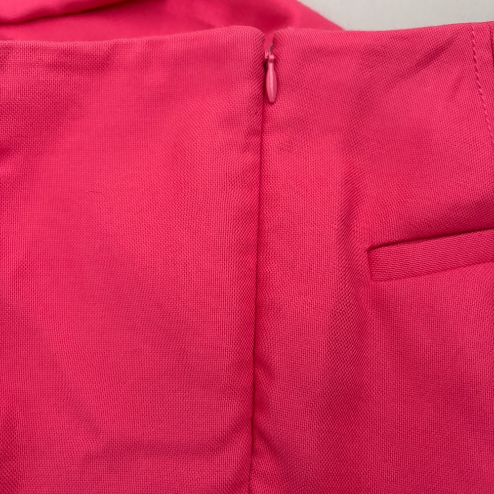 Banana Republic Mad Men Hot Pink Slim Leg Side Zip Trousers Pants Womens Size 0 - Picture 6 of 10